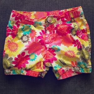 Girls floral shorts
